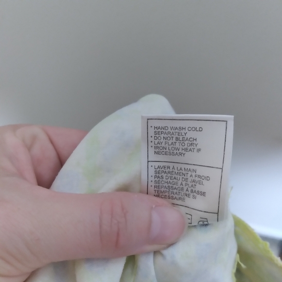 Jack By Bb Dakota Yellow and Blue Abstract Print Pleated Mini Skirt Size 4 - Picture 12 of 12